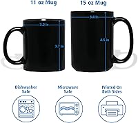 Vista 7 de Taza de cerámica negra personalizada con nombre y año para abuelo, regalo para el día del padre, taza de café Papa Bear Est 2023, regalo de nieto