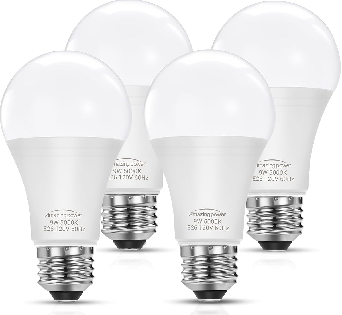 Amazing Power E26 Led Bulbs, 60W Equivalent Medium Base Light Bulbs, 9W Led
