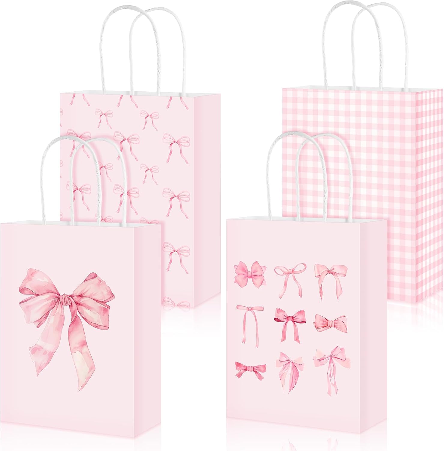 16Pcs Birthday Party Favor Bags with 4 Styles 8 Music Theme Party Candy Goodie Bags for 1st 2nd Boy Girls Birthday Supplies Baby Shower