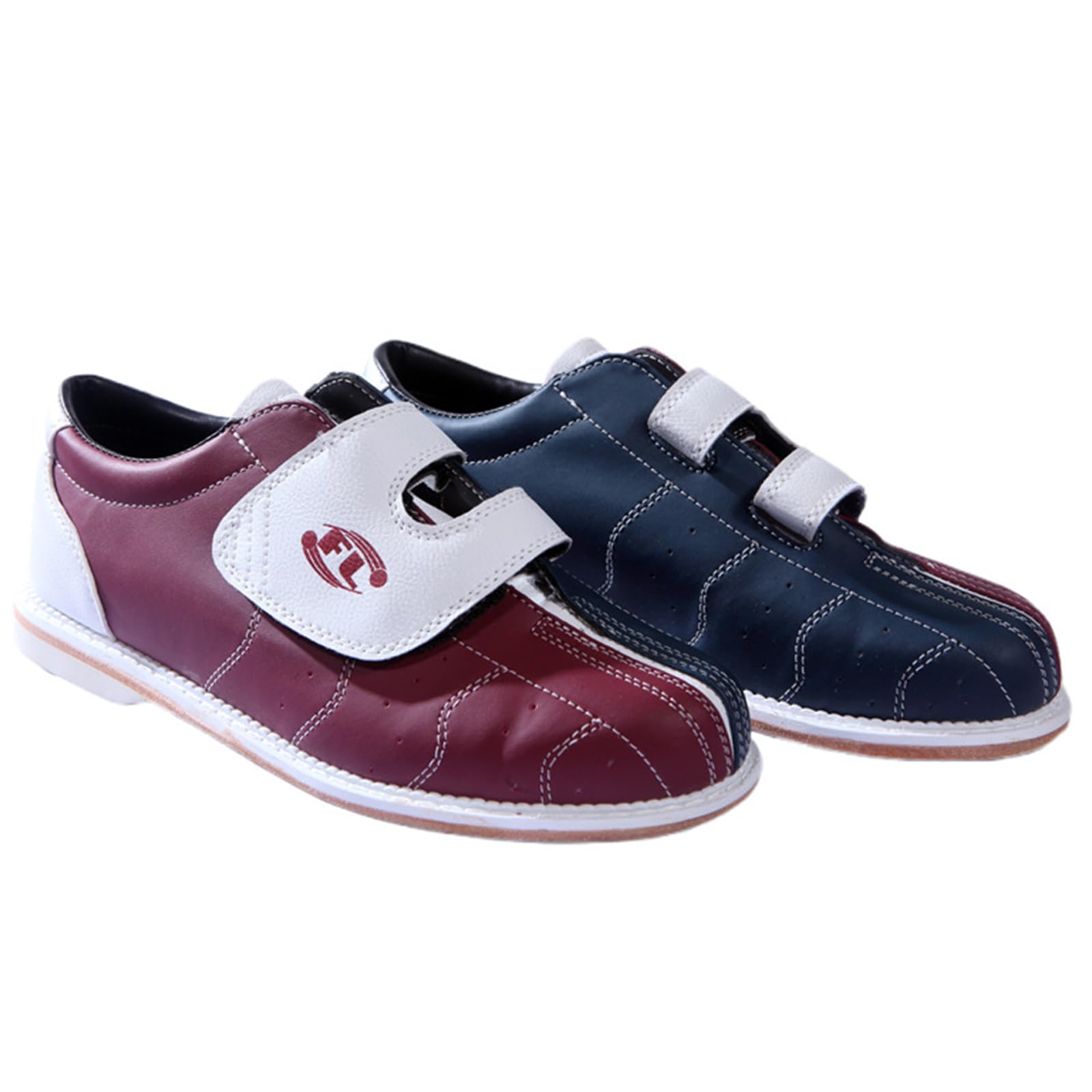 SDEQA Herren-Bowlingschuhe, leichte Bowling-Sneaker aus Leder, modische Bowling-Sneaker