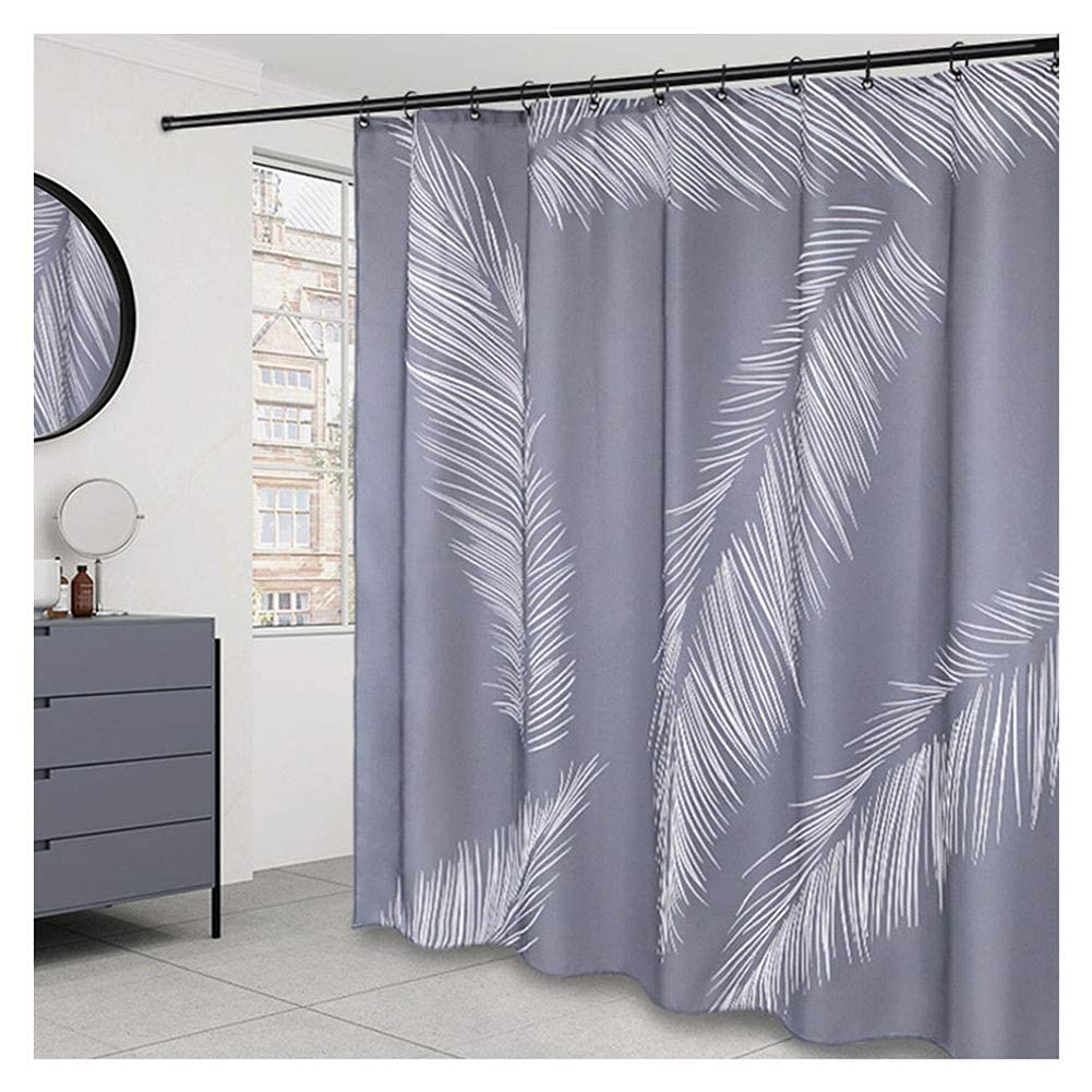 Rideau de douche anti-moisissure style nordique pour retrouver une salle de bain saine