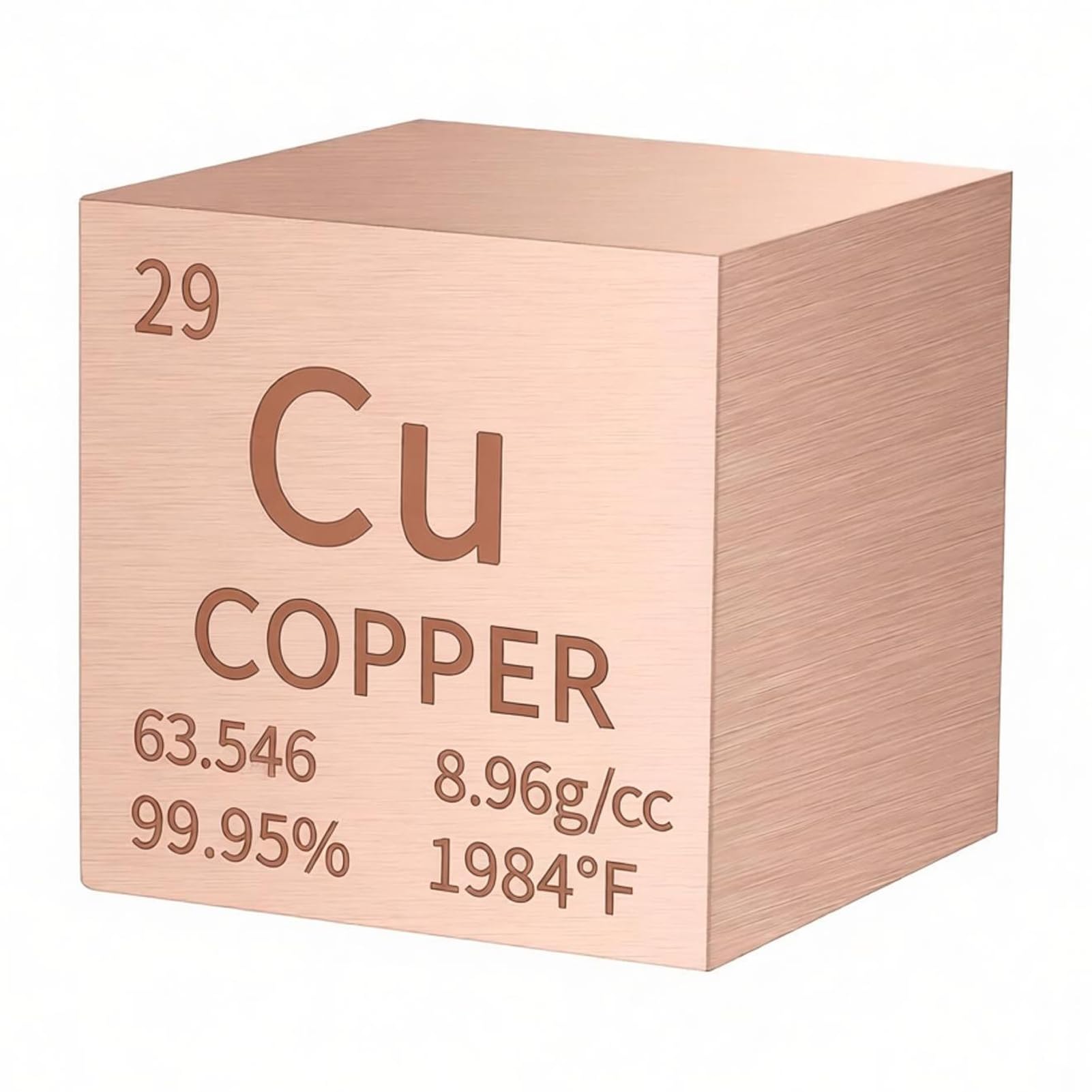 Solid Copper Bar 1 KG | 99.9% Pure Copper (Cu 999) | Decorative Collectible Ingot for Display, Crafts & Educational Use C