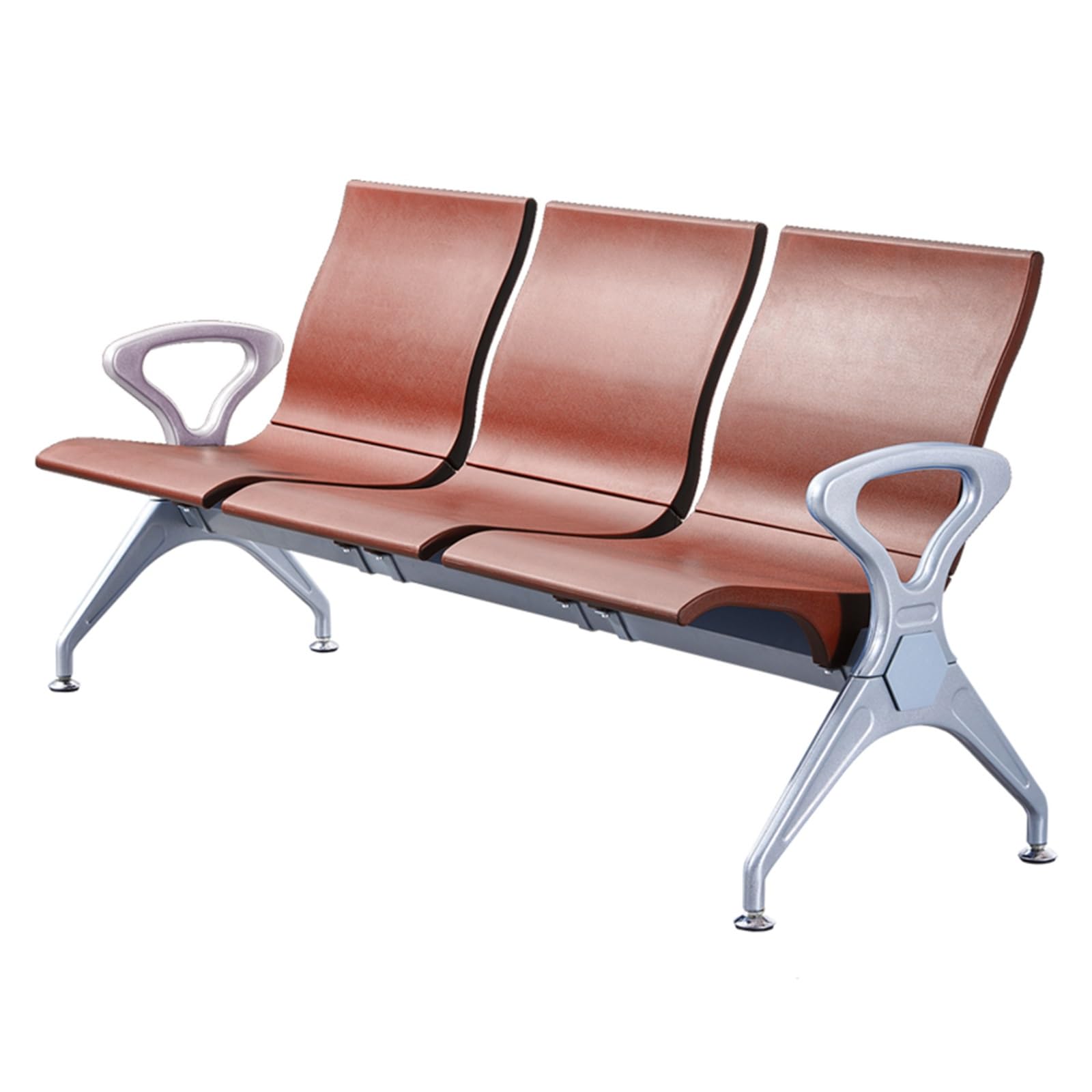 HCZKIUJY 3-Seat Waiting Room Bench - Ergonomic PU Reception Furniture for Office, Salon, Airport & Hospital - Comfortable Lobby Conference Seating Solution