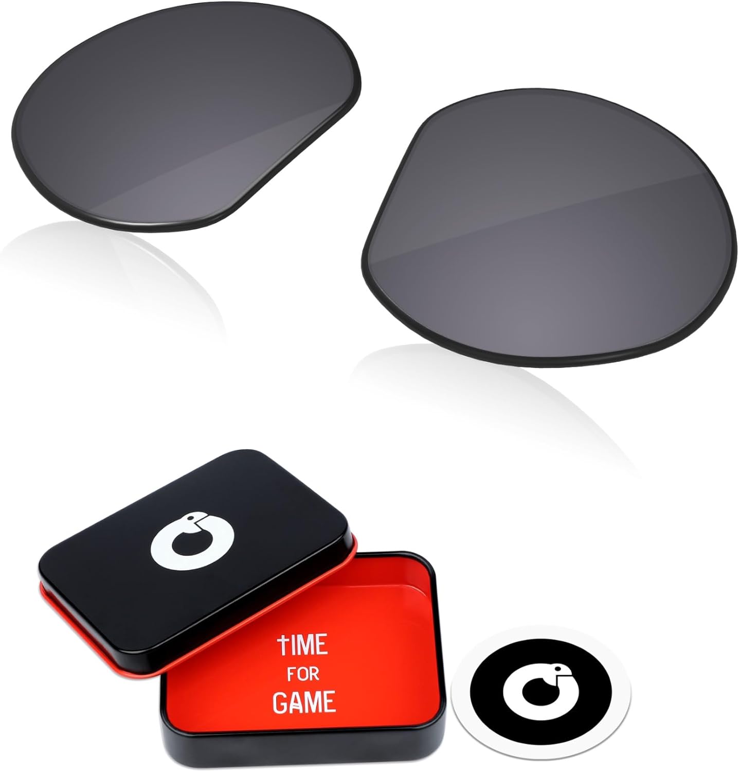 1.8MM Polycarbonate Replacement Lenses for Oakley Holbrook Ti OO6048 57mm Sunglass - Metallic Silver