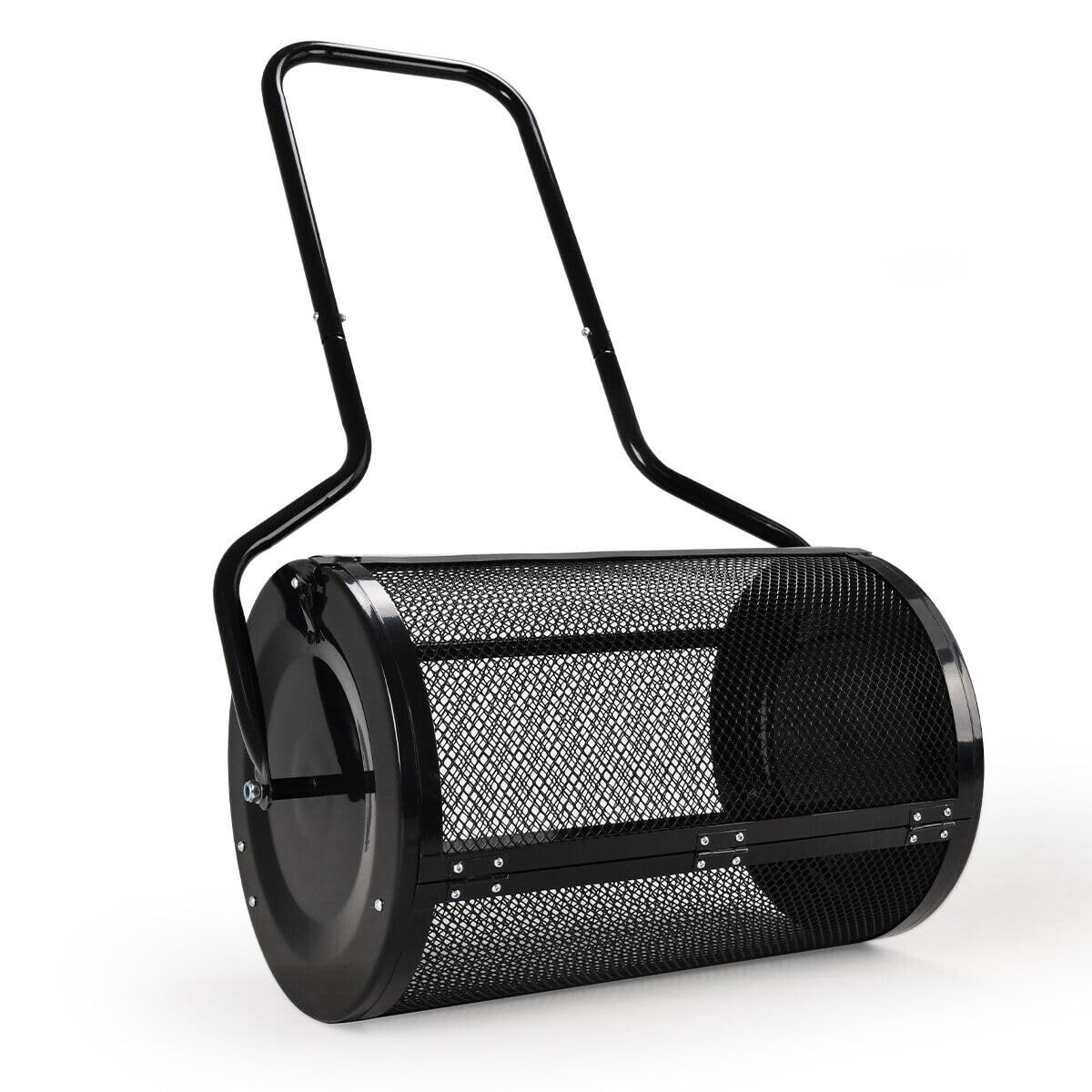 Coton Machinery 24" Steel Compost Peat Spreader Roller Lawn Renovation Top Dress