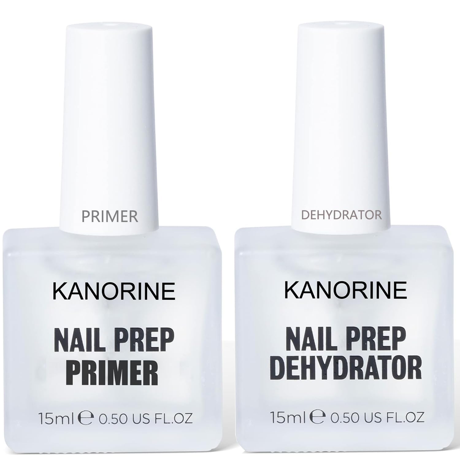 Nail Prep,Dehydrate and Acid-Free Nail Primer, Dehydrator for Acrylic and Gel Nail Polish, Non Acid Primer for UV Gels Fast Dry Superior Bonding Agent Nail Primer& Dehydrator 15ml
