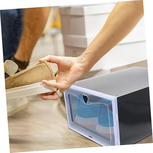 Miniatura 8 de Cabilock Organizador de zapatos transparente 6 unids cajas contenedores de zapatos caja de almacenamiento contenedor contenedor contenedor