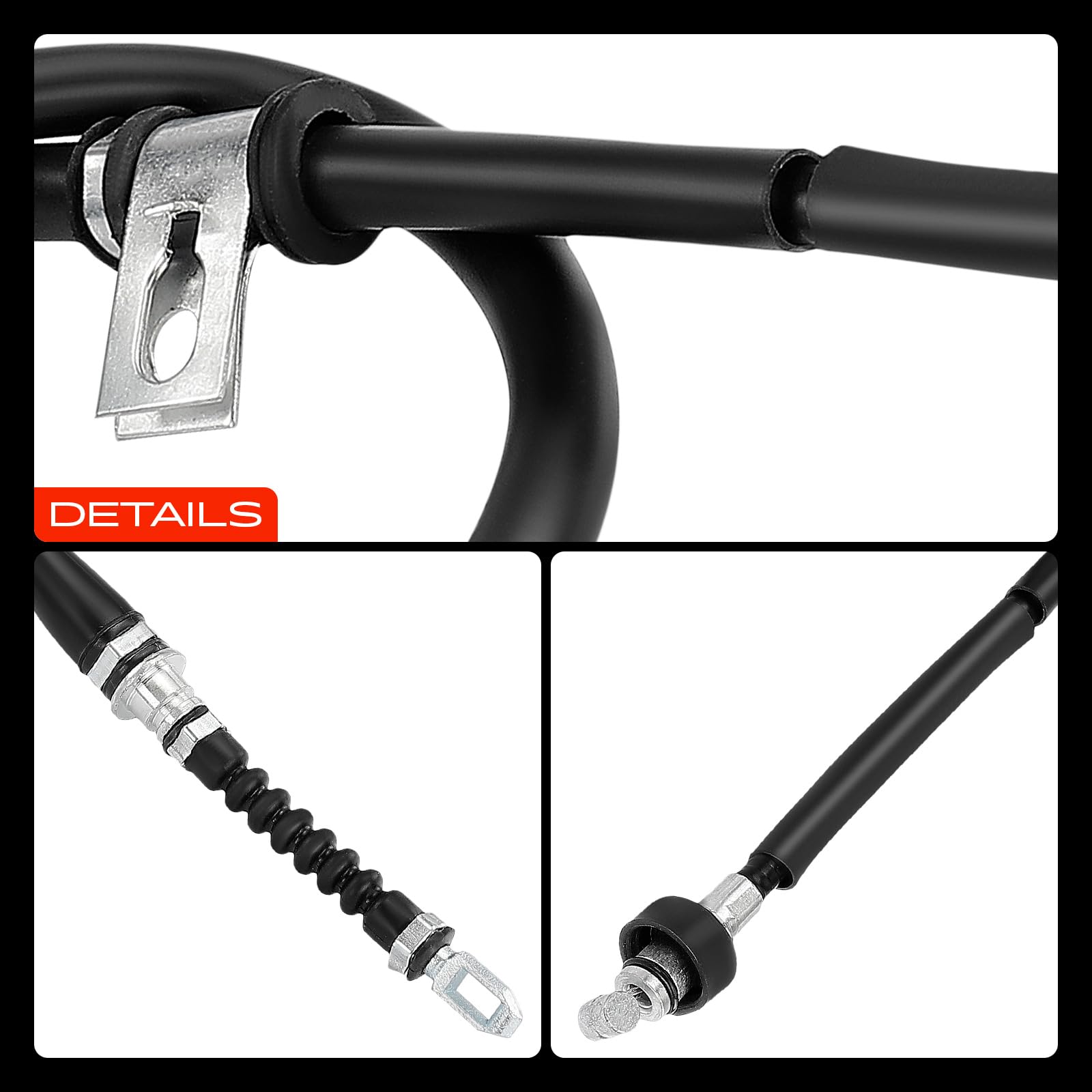 Frankberg 2x Cable del freno de mano Trasero izquierdo derecho Compatible con Coupé GK 1.6 16V 2.0 GLS 2.7 V6 2.0 2001-2009 Replace# C660752,597702C320