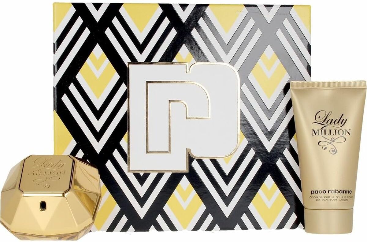 Parfumset voor dames, Paco Rabanne Lady Million, 2 stuks