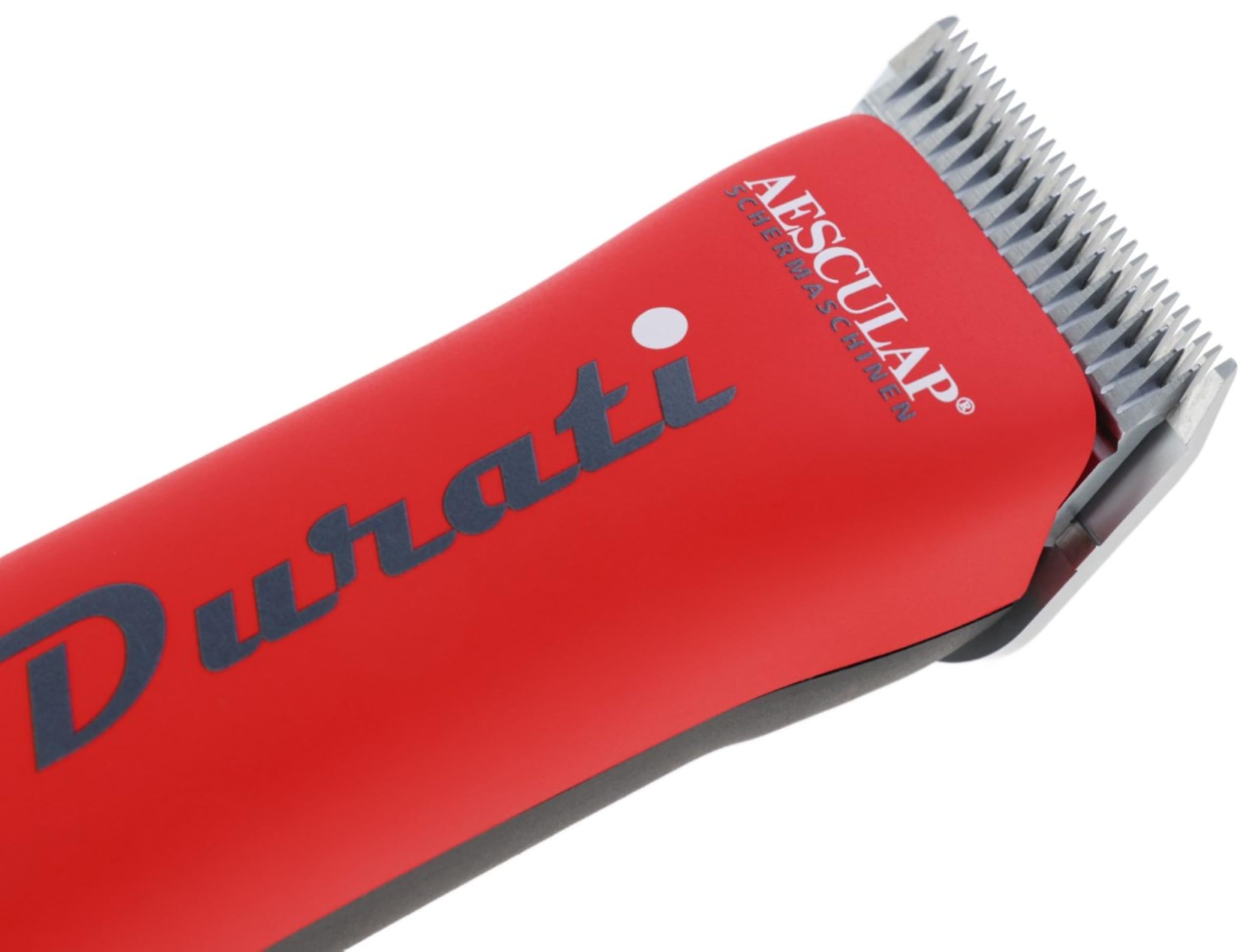 Kerbl Aesculap Durati – Incluye 1 batería y Cabezal de Afeitado (Rojo/Negro, Motor EC sin escobillas, Capacidad de la batería 2850 mAh, Peso 380 g) GT434-RS