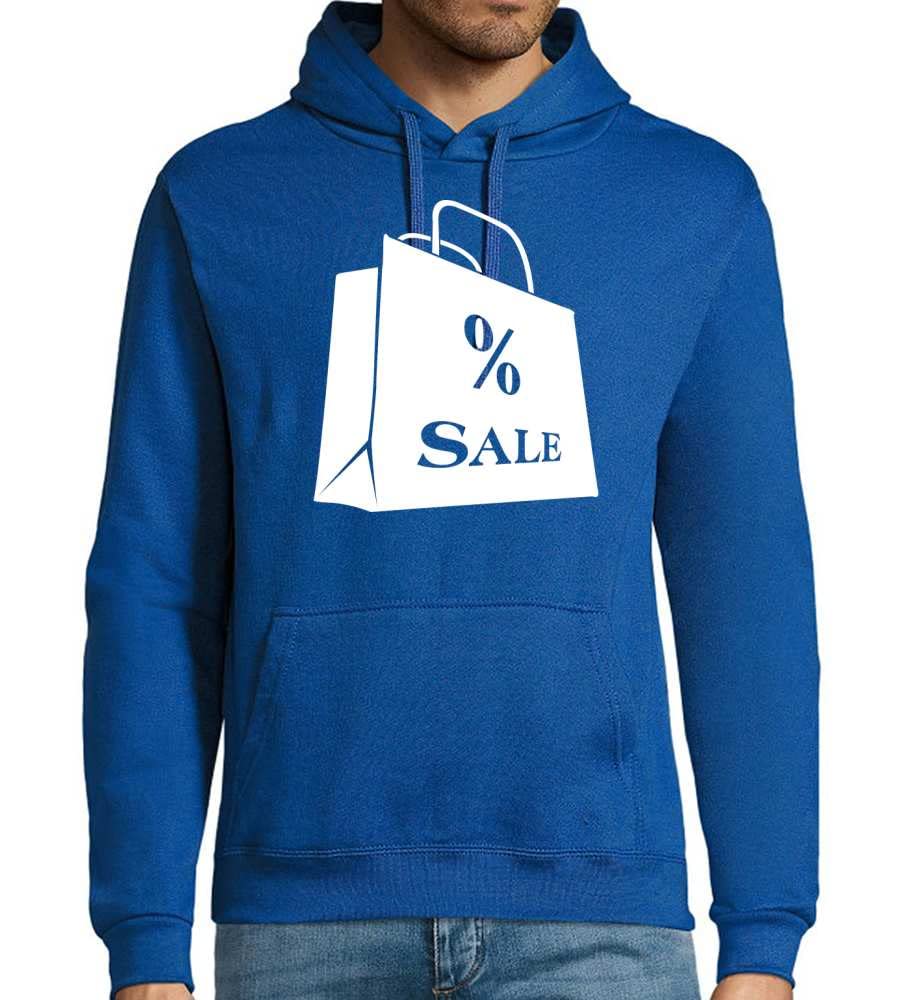 Sprzedaż z rabatem sprzedażowym torba męska z kapturem bluza z kapturem, niebieski Royal, XS