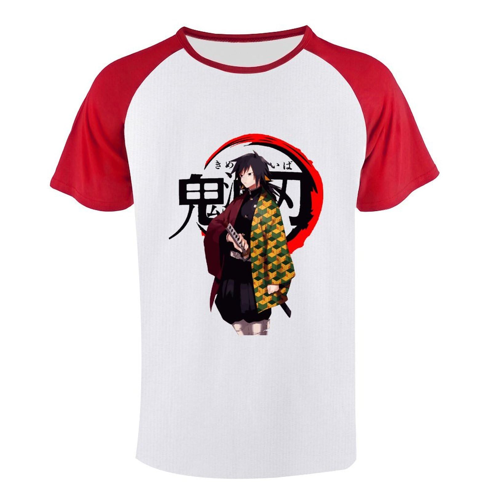 Amazon.co.jp: Tシャツ 鬼滅の刃 水柱 冨岡義勇 メンズ 半袖 夏服 T