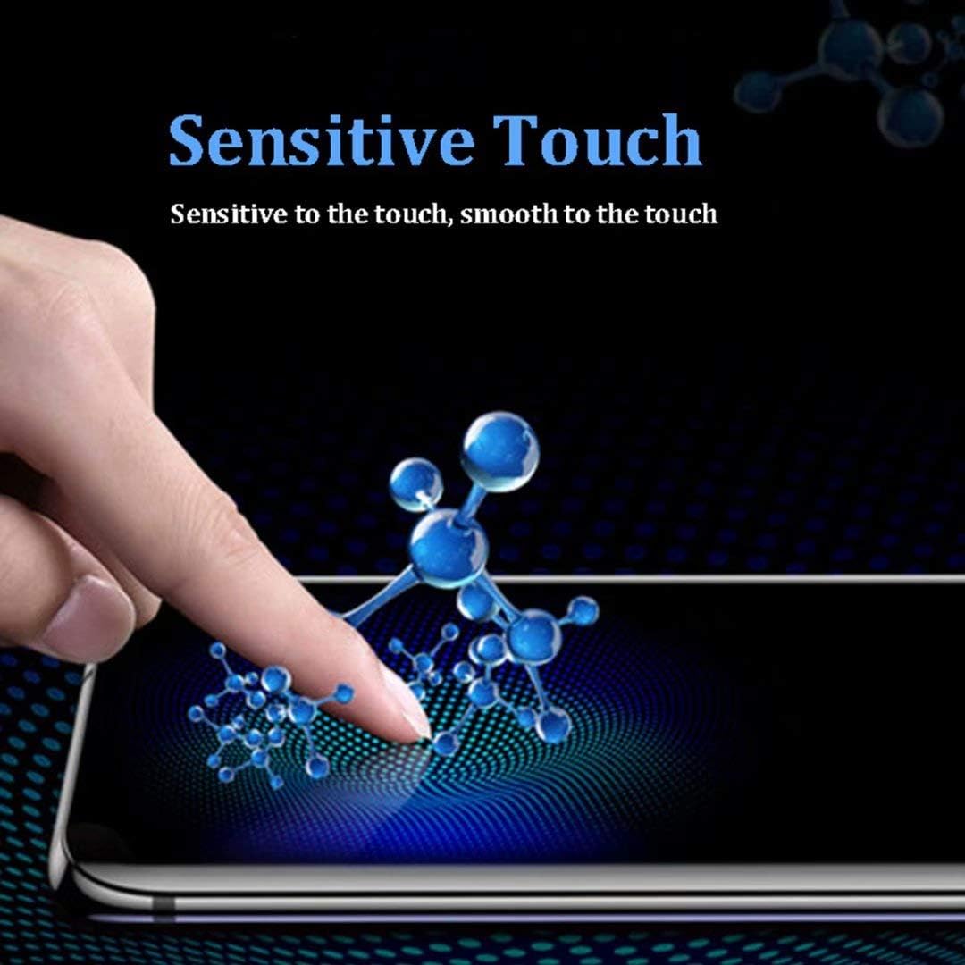 FanTing for OnePlus 8 Screen Protector,[9H Hardness,Full Coverage,No bubbles and fingerprint],Scratch-resistant tempered glass film for OnePlus 8-Black(4 Pack)
