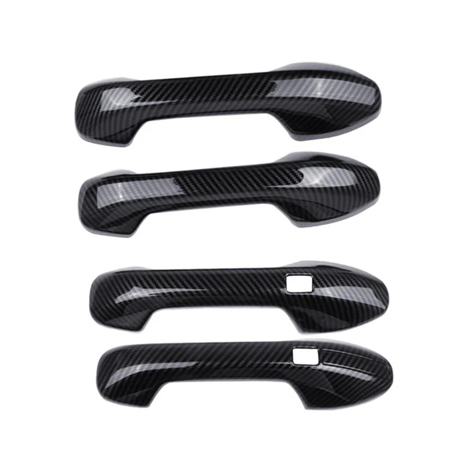SLIMES Car Black Carbon Fiber Style ABS Exterior Door Handle Cover Trim Fit for Hyundai for Palisade 2020 2021 2022 2023 Protection