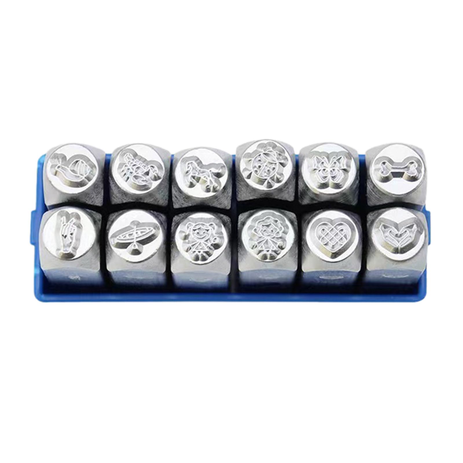 Set di 12 scalpelli in metallo per intaglio gioielli set professionale strumento artigianale struttura in acciaio per la creazione di modelli