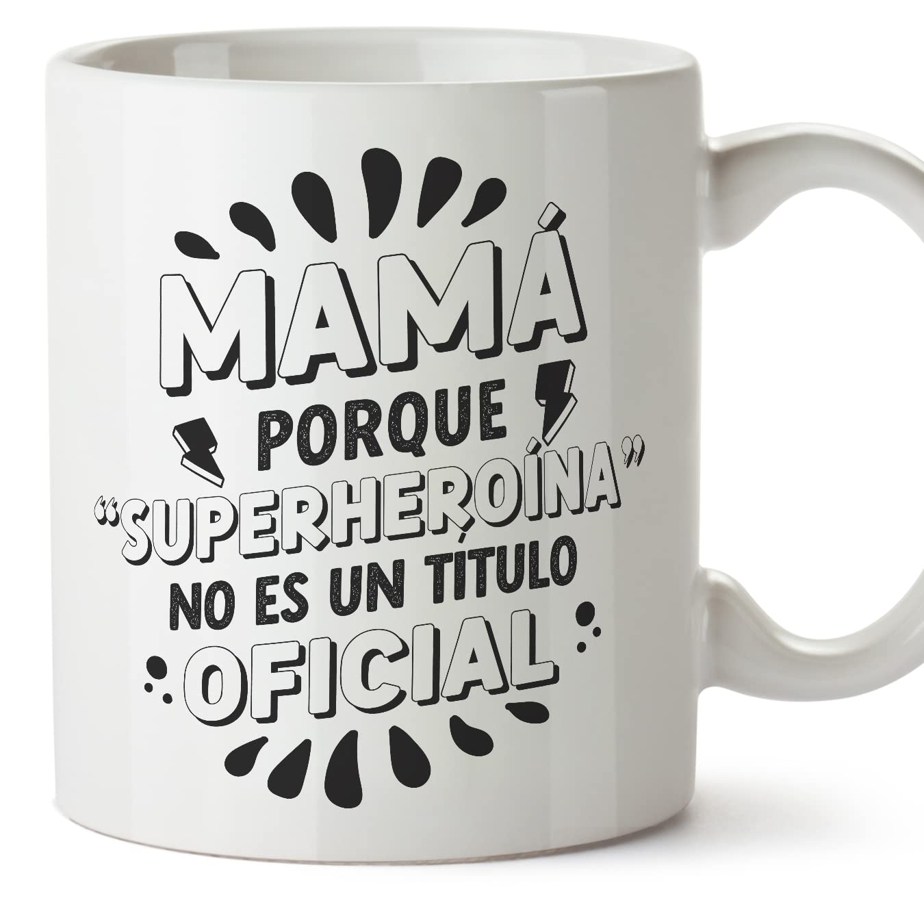MUGFFINS Mother/Mum Mug - in Spanish - Regalos Padres y Madres - Funny Gift for Mother's Day - Ceramic 11oz Mug