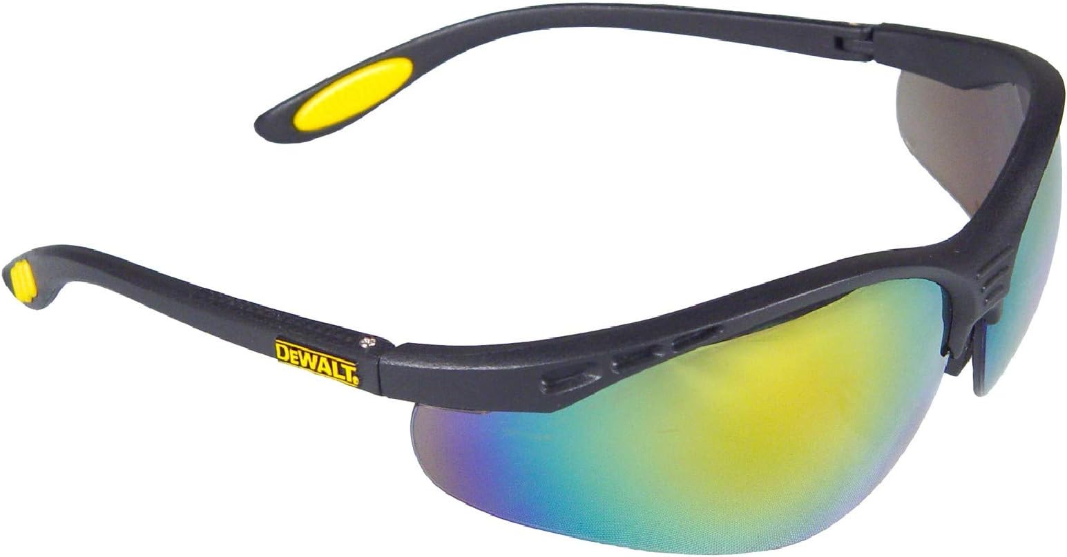 DPG58-6C Reinforce Fire Mirror High Performance Protective Safety Glasses with Rubber Temples