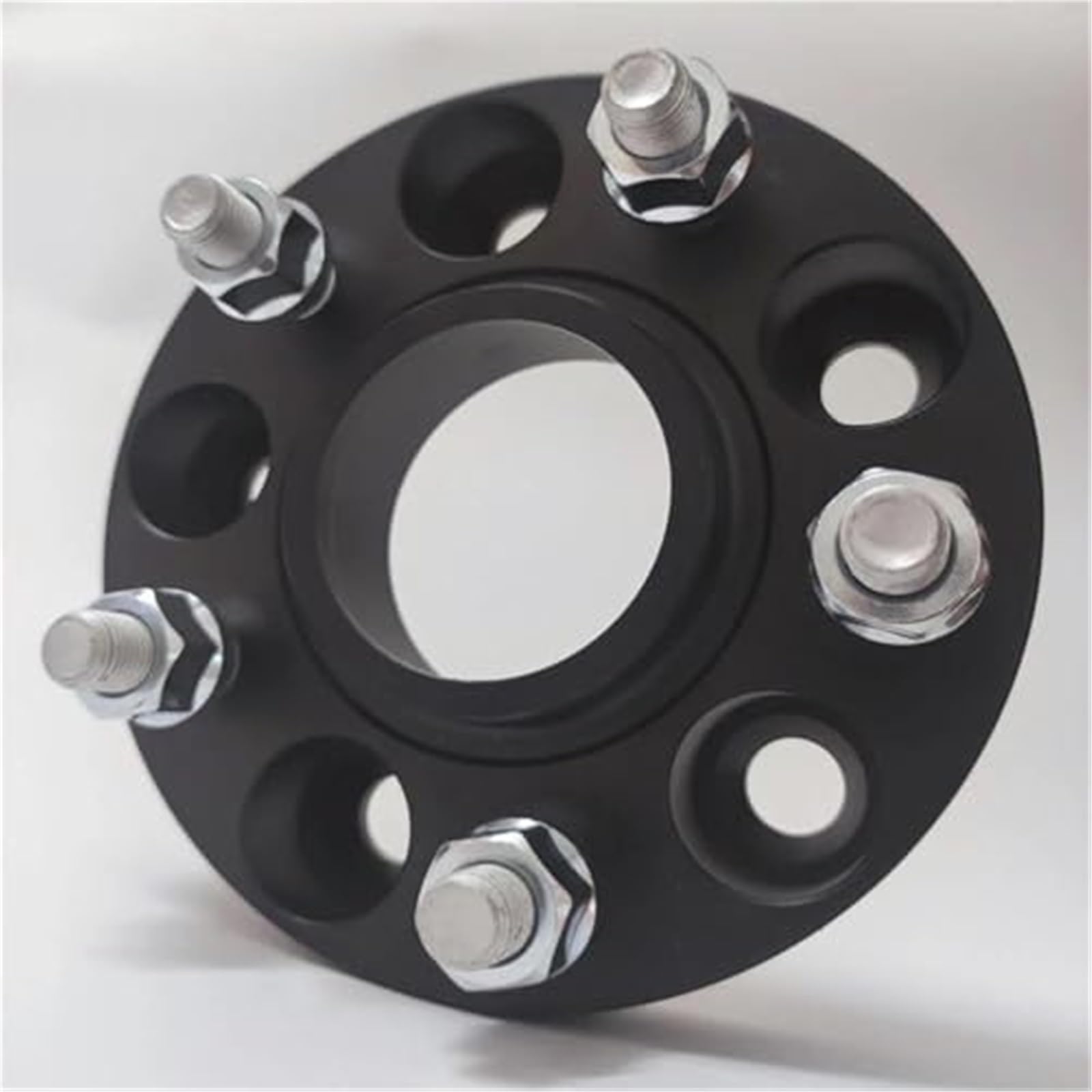 Dystanse Rozstaw kół Zestaw poszerzający 5x114.3 Hubcentric 70.5 15mm 20mm 25mm Adapter aluminiowy, do Mustanga, podkładki separujące samochodowe Dystans do kół samochodowych(BLACK 15mm)