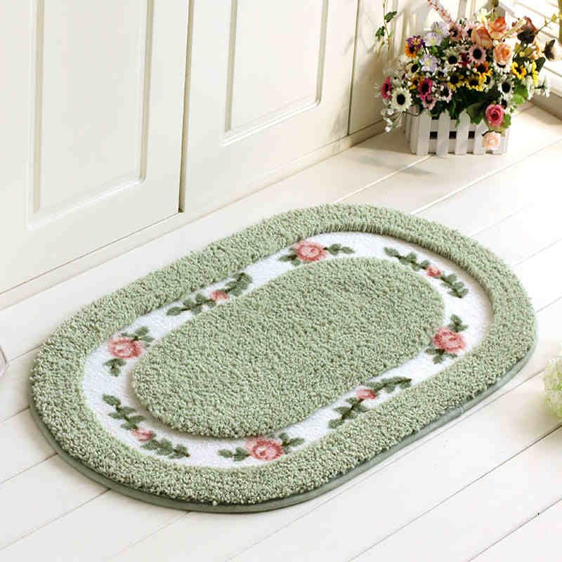 Alfombra de baño verde claro para crear un oasis de suavidad y relax en tu hogar