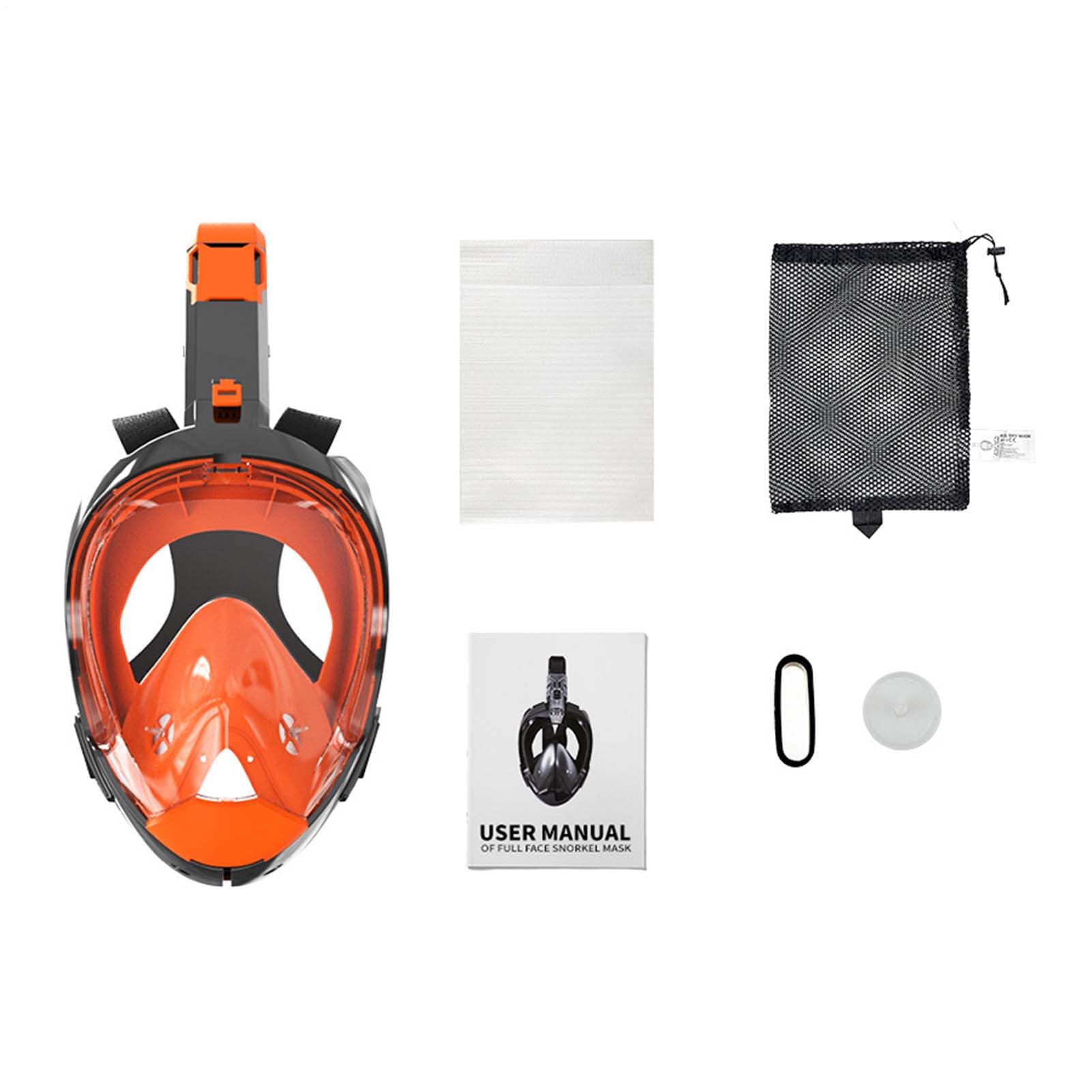 Máscara de Buceo Integral | Máscara de Snorkel con Vista Panorámica,Equipo de Respiración Automático de Drenaje para Buzos y Viajeros