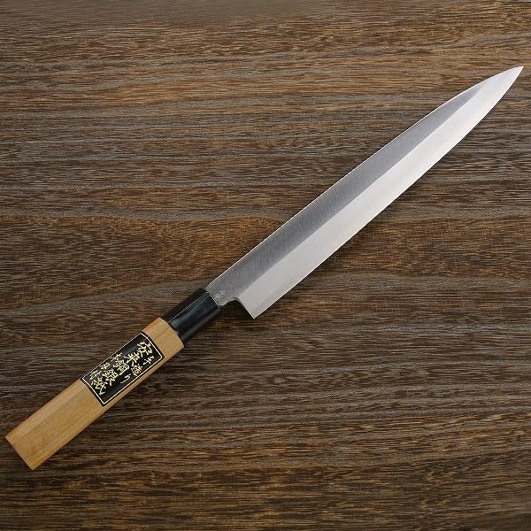 Sashimi Hocho (Yanagiba Kitchen Knife) 270mm (abt 10.6 Inch) for Right Hander, Blade Edge : Ginsan