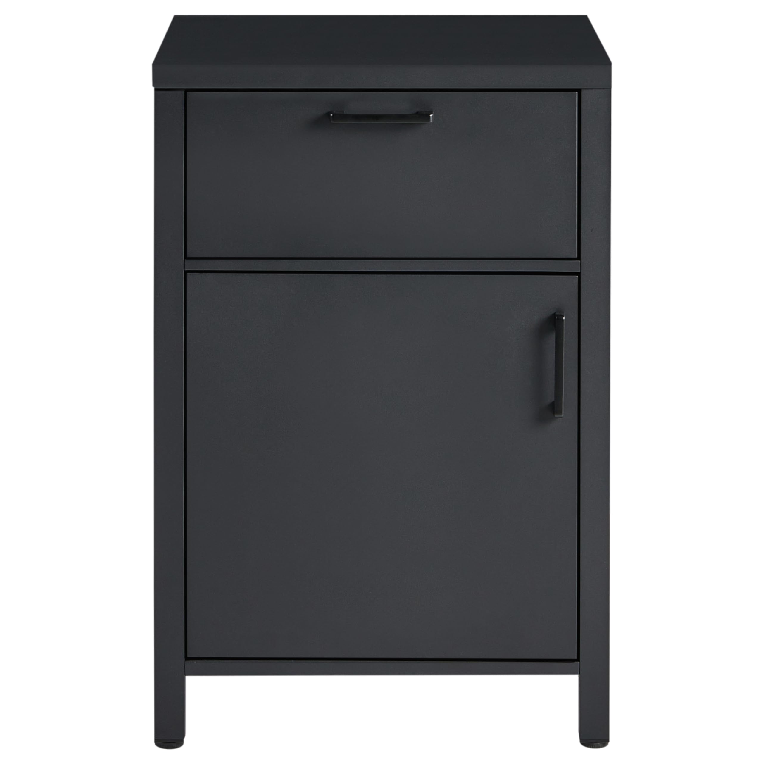 Beliani Conjunto de Cocina de Exterior de Metal Armario de Aluminio con Recubrimiento en Polvo con Fregadero 305 x 60 x 90 cm Gris Grafito Rocha