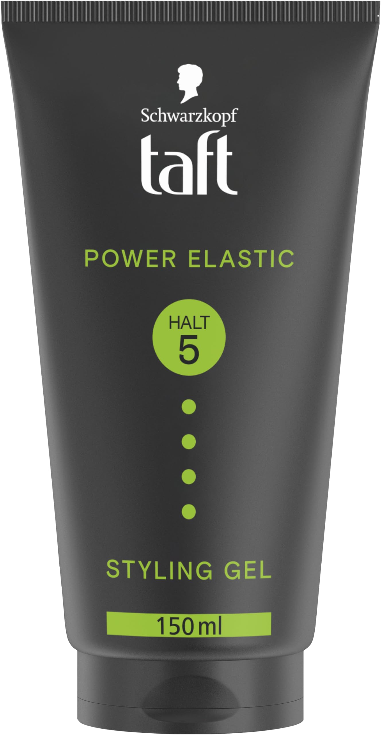 Schwarzkopf Taft Gel Power Elastic (150 ml), żel do włosów, mocny do 48 godzin, delikatny dla włosów i skóry głowy, wegański żel do stylizacji włosów