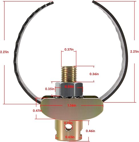 Miniatura 7 de 52817 T-231 2-12" Heavy Duty C Cutter Herramientas de limpieza de drenaje para Ridgid c-4, c-6, c-7, c-8, c-9, compatible con máquinas de limpieza