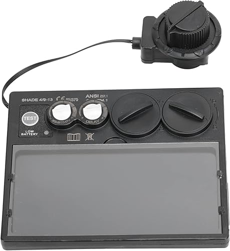 Miniatura 9 de Lente de soldadura de oscurecimiento automático solar Lente de soldadura industrial solar de PP de alta sensibilidad ajustable para soldador Lente