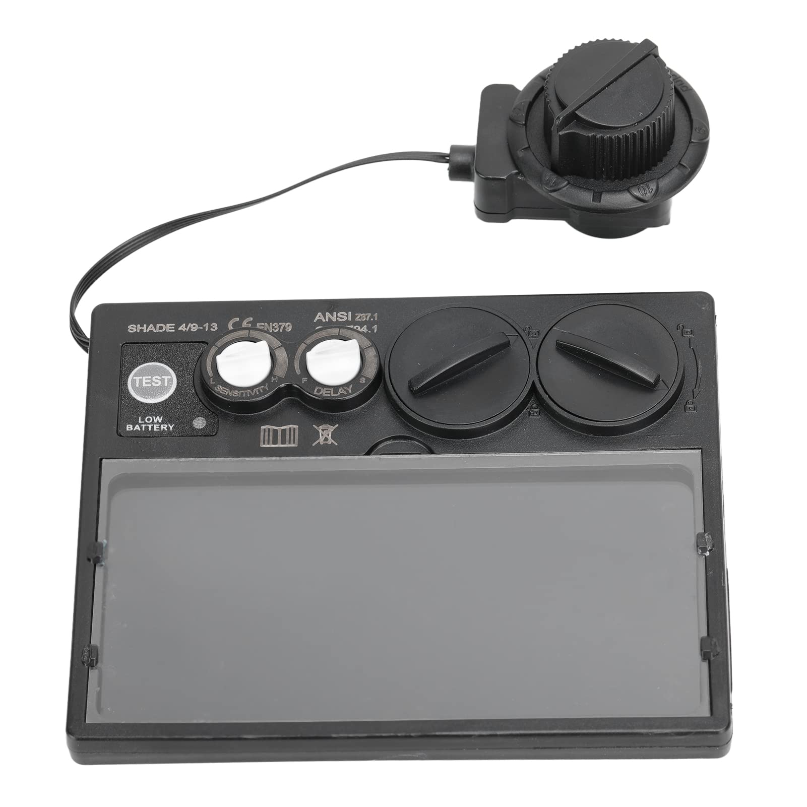 Welding Lens, Adjustable Sensitive Auto Darkening Welding Lens Easy to Operate PP Solar Auto Darkening Welding Lens with Wide Horizon, Light Weight, Auto on and Off, for Welder