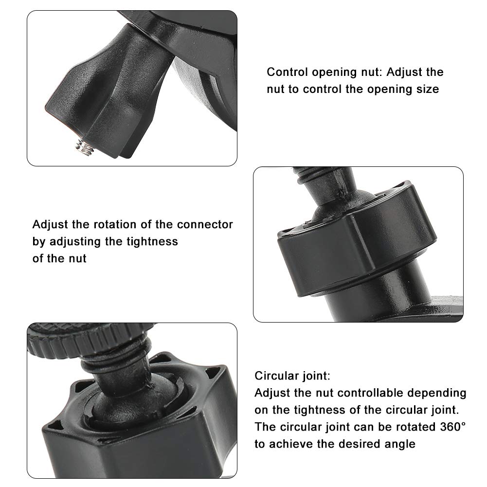 2PCS Supporto per Dash Cam per Auto Supporto per Auto HD 076A Supporto per Dash Cam per Auto Bicicletta Moto Staffa per Bicicletta Moto Auto