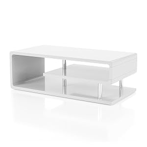 Furniture of America Dixie Modern Coffee Table White