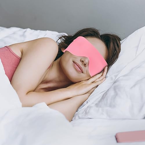 Miniatura 7 de FRESHME Máscara ligera y transpirable para dormir con bloqueo de presión cero para hombres y mujeres para viajes siesta con ojos y flexibles