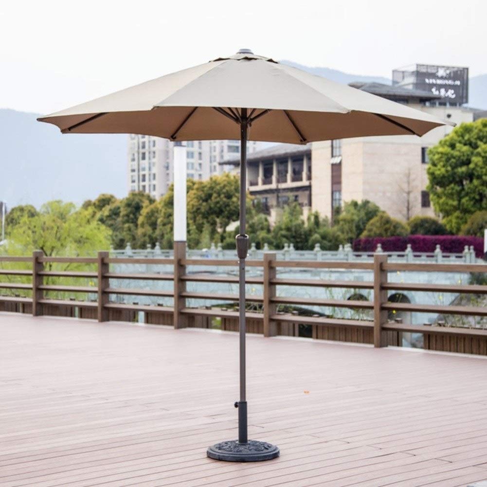 Ombrello da esterno con manovella, parasole portatile per patio, giardino, tavolo da mercato a bordo piscina, baldacchino elegante e resistente