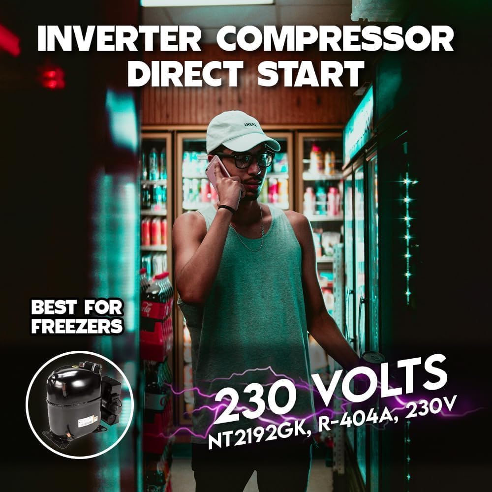 NT2192GK Embraco Freezer Compressor 230V - R404a Refrigerant