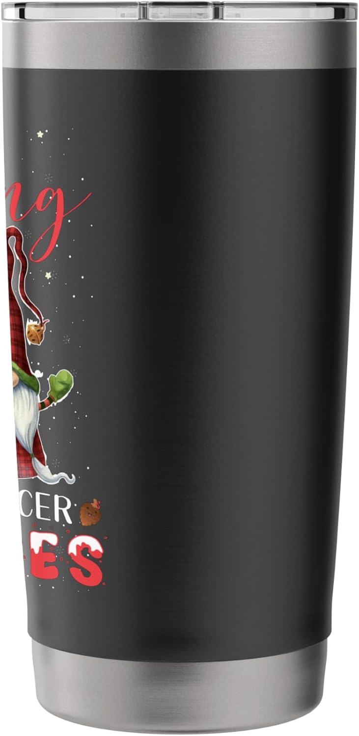 Hanging With My Budget Officer Gnomies Christmas Stainless Steel Insulated Tumbler image 2