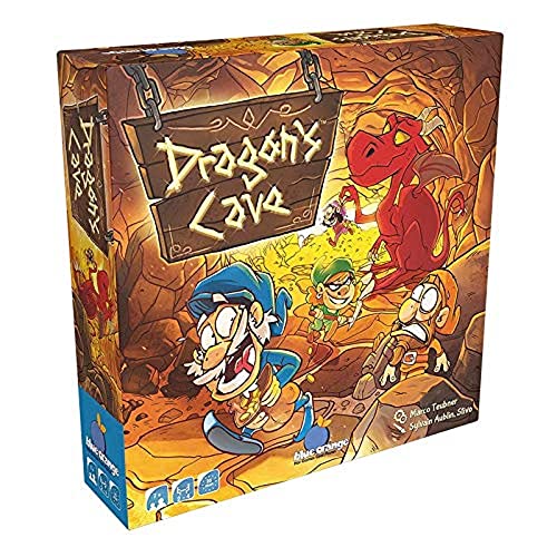 Asmodee | Blue Orange | Dragon's Cave | Kinderspiel | 2-4 Spieler | Ab 7+ Jahren | 25+ Minuten | Deutsch | Mehrsprachig