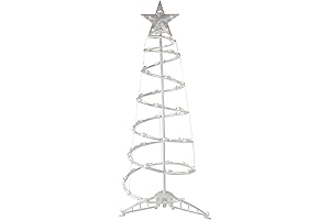 3' Lighted Spiral Cone Tree with 150 Clear Lights