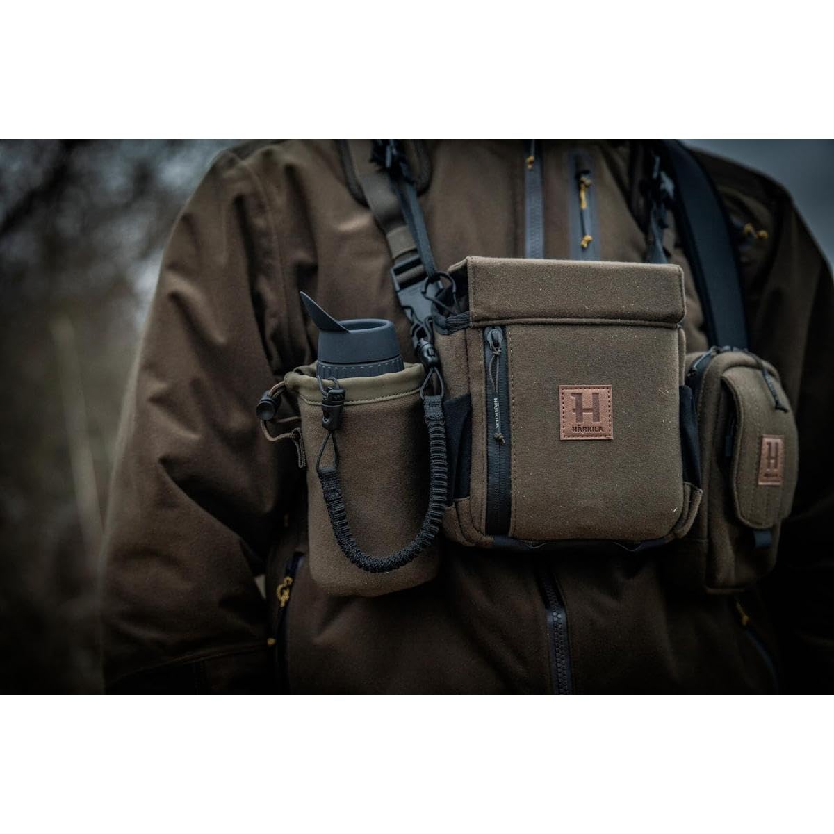 Härkila Thermal Spotter Pouch – Thermo-Spotter-Tasche für Wärmebild-Optik – MOLLE-kompatibel, Gepolstert & Geräuscharm – Dark Willow Green