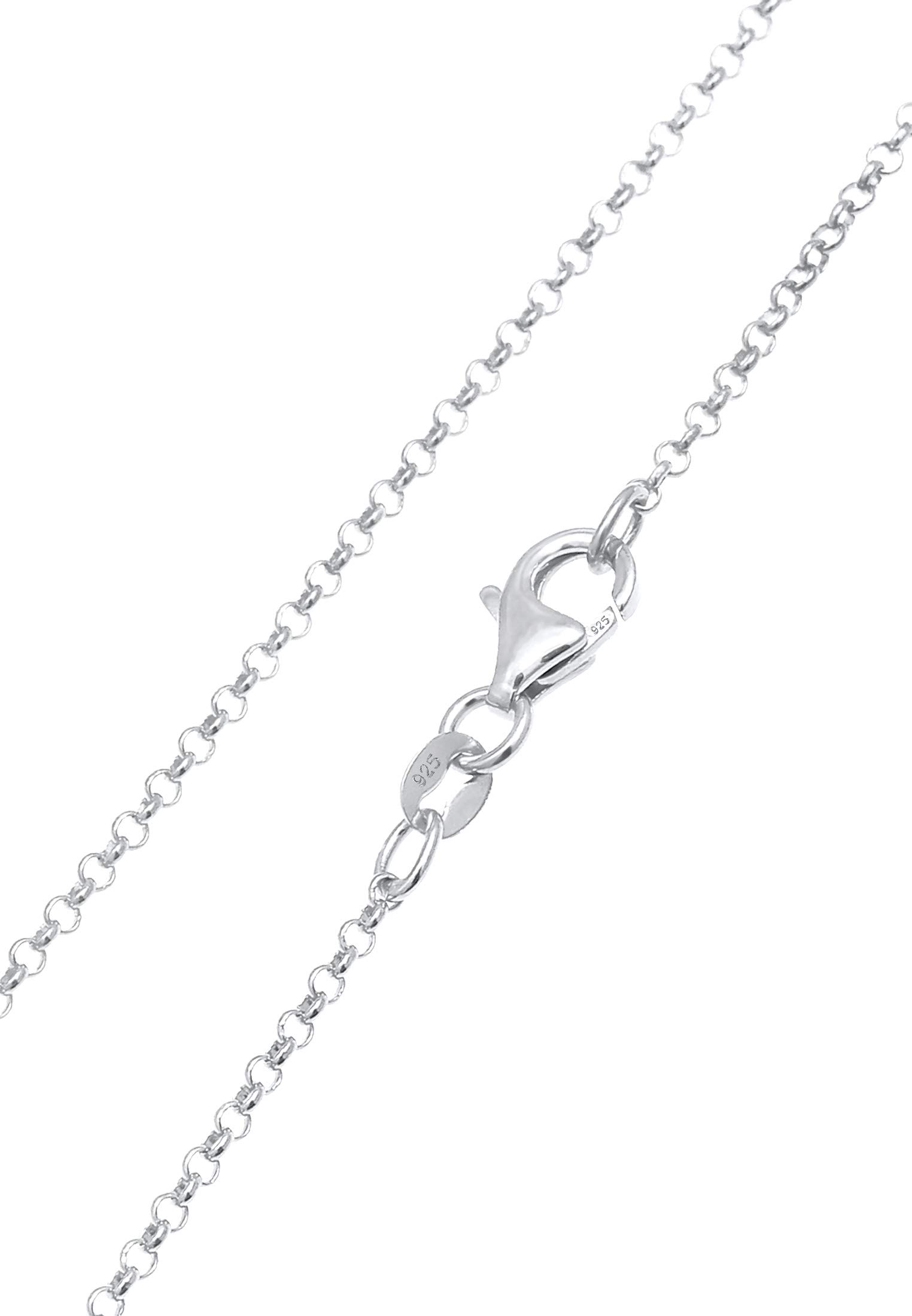 Kuzzoi Herren Silber-Halskette mit Münze Anhänger Rund (25 mm), Halskette für den Mann in 925 Sterling Silber, Venezianer Kette mit antiken Coin, Herrenkette Anhänger Vintage handgefertigt