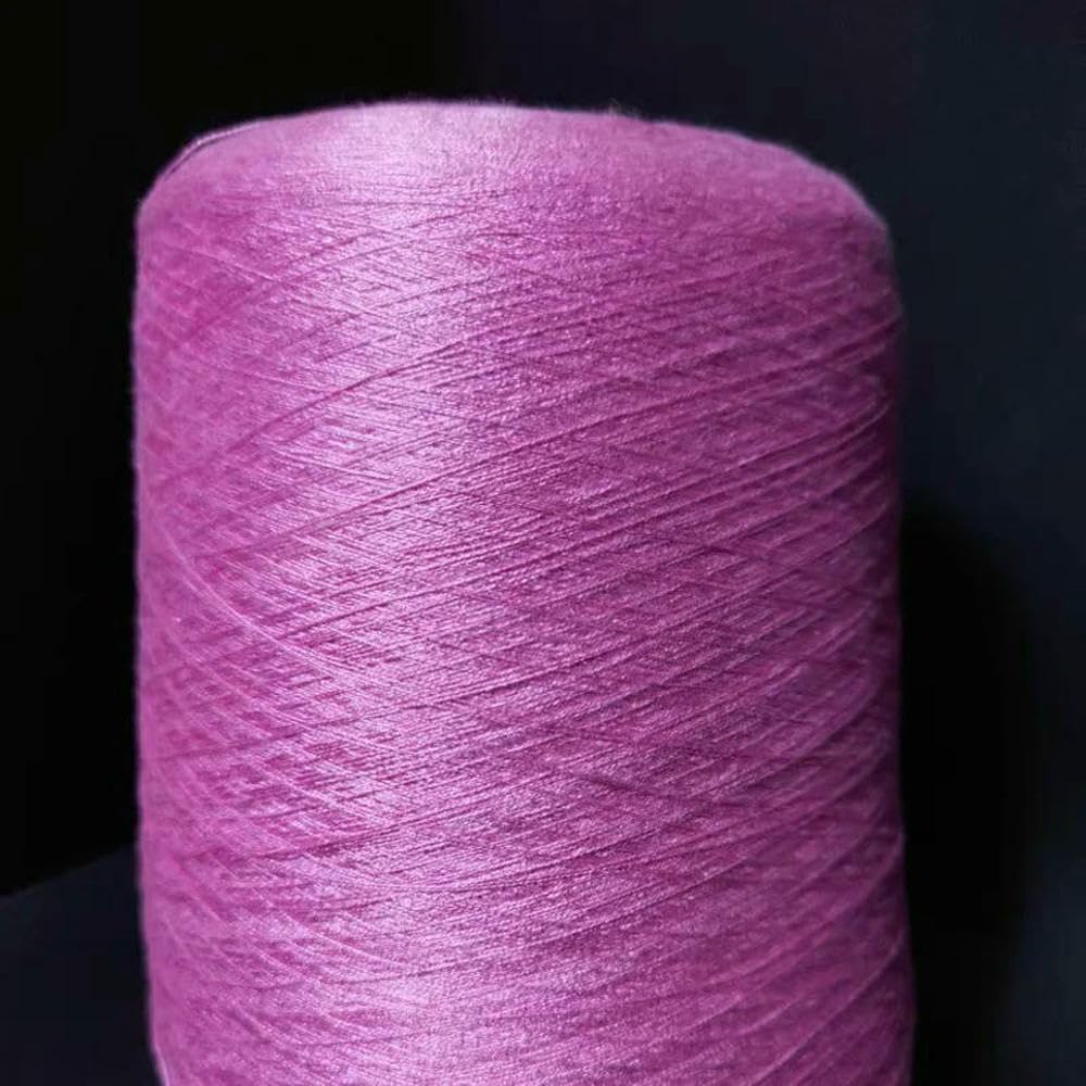 Filato di Cotone Mercerizzato Morbido e Liscio da 500 g, Filato per Bambini Biologico e Sano, per Uncinetto a Mano, Lavorato a Maglia e in Pizzo, Filo di Puro Cotone.