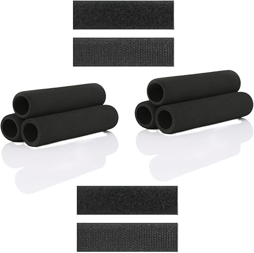 Juego de 6 asas de goma de espuma de alta elasticidad, antideslizantes, accesorios universales para manillar para fitness, hogar, jardín, bicicleta,