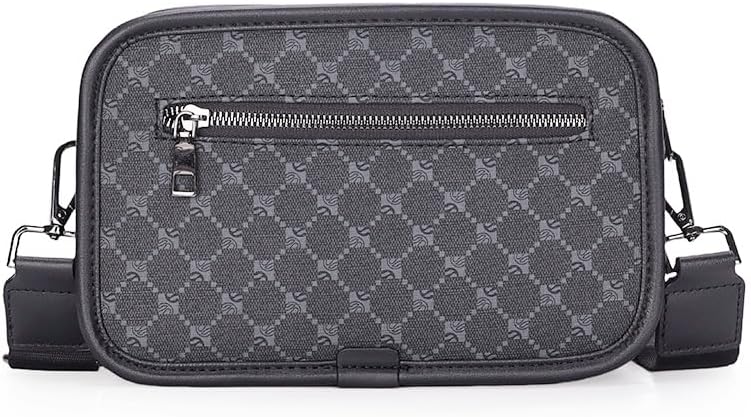 Modern Casual Sling Bag with USB Charging Port, Nylon Waterproof Crossbody Shoulder Bag, Rectangular Shape, 3 Compartments - Image 6