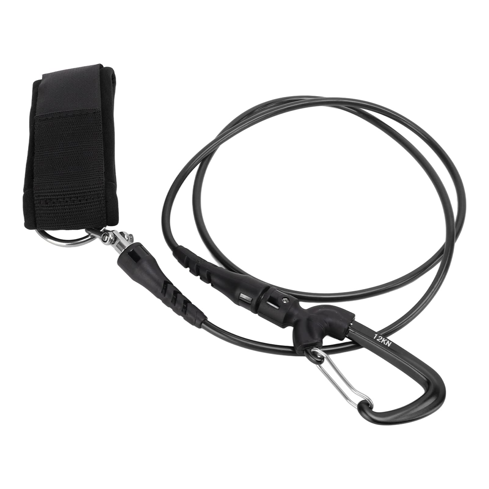 CHICIRIS Laisse de Lanière D'apnée, Corde de sécurité de Plongée avec Mousqueton de Bracelet pour Les Sports sous-Marins