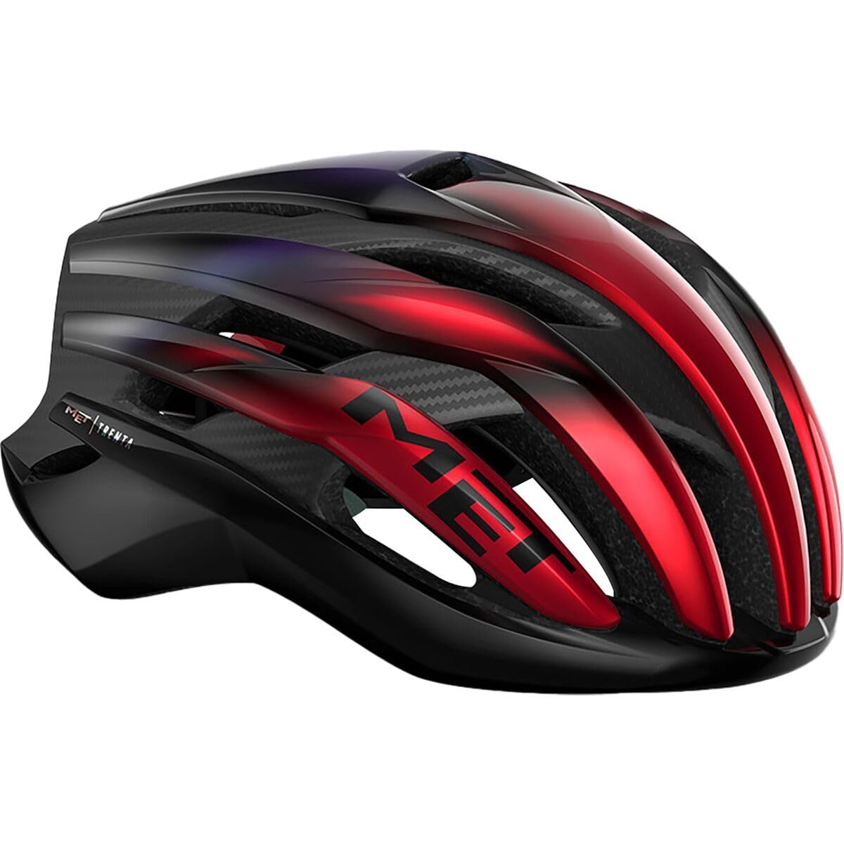 MET Trenta 3K Carbon MIPS Helmet, Red Iridescent, Large