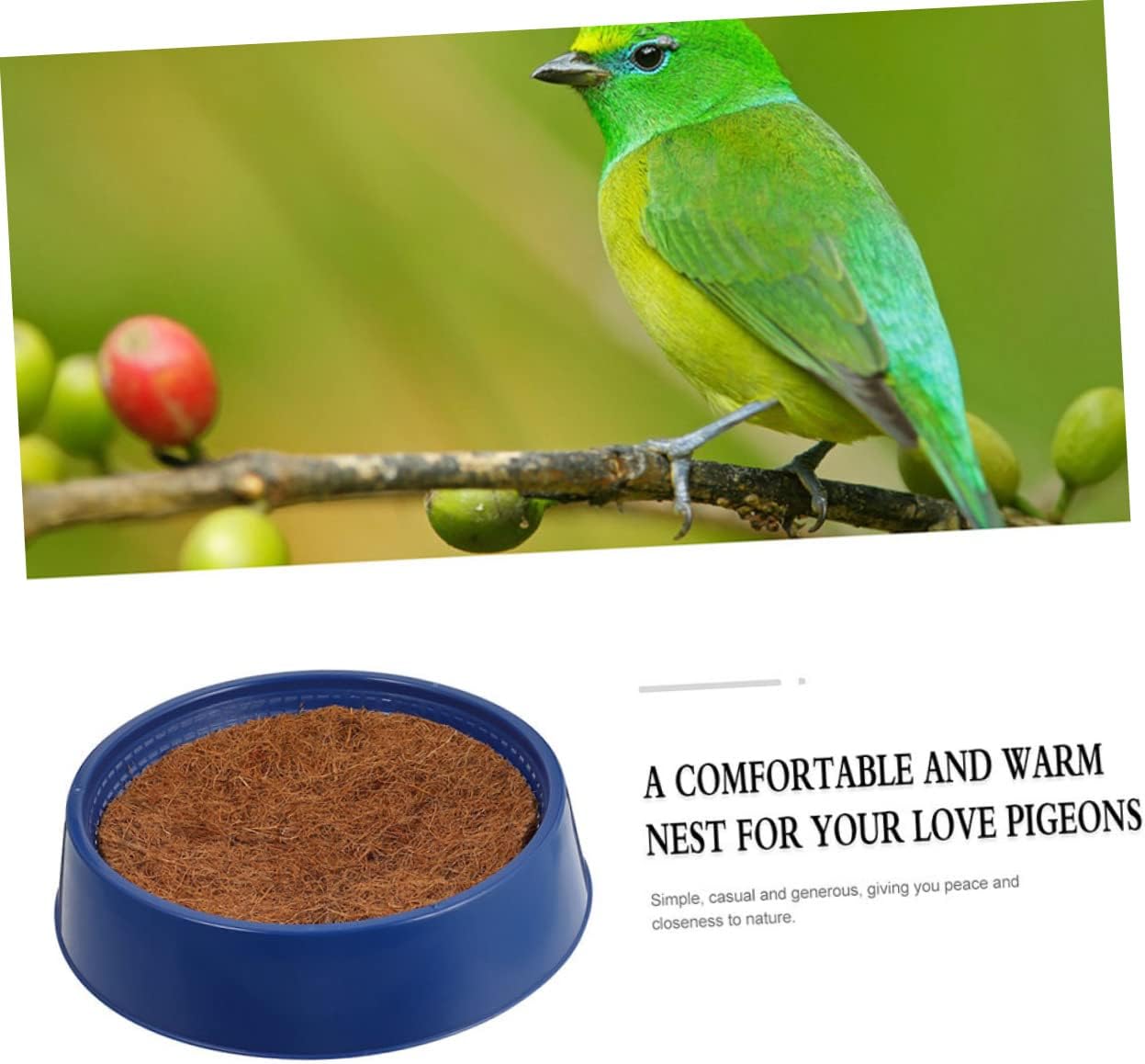 1Set Replaceable Bird Nests Wear Resistant Nesting Pads for Birds Durable Breathable Pigeon Breeding Nests for Finch Sparrows Parrots