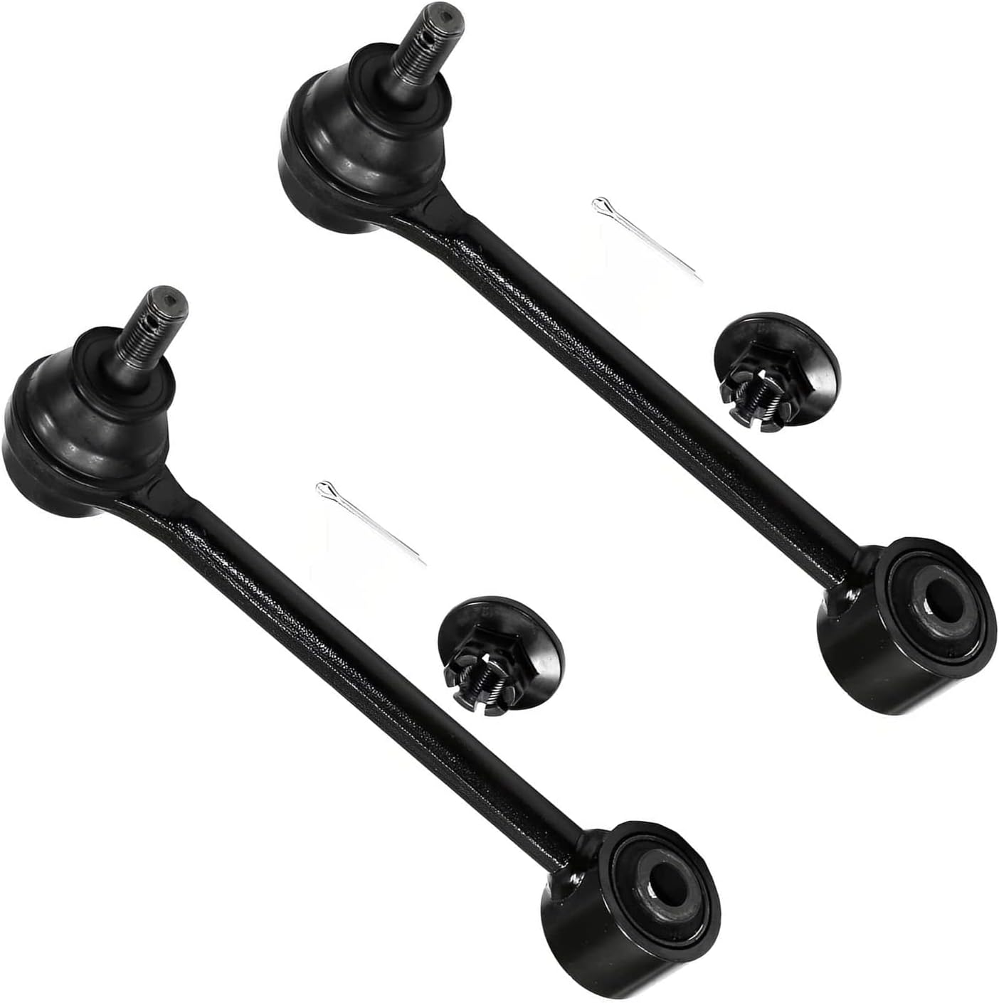 Detroit Axle - Rear Upper Rearward Forward Control Arms w/Ball Joints + Sway Bar Links Replacement for Hyundai Azera Sonata Kia Optima - 6pc Set