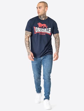 Lonsdale Men's Lion Two Tone T-Shirt