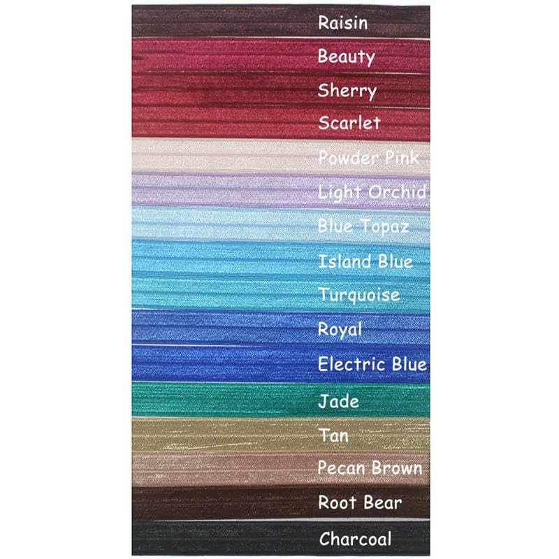 Rollo de 50 100 yardas de elásticos de satén de licra, brillantes y lisos, de 15 mm y 5/8", para doblar, para diademas, vestidos y costuras, color rojo, 100 yardas