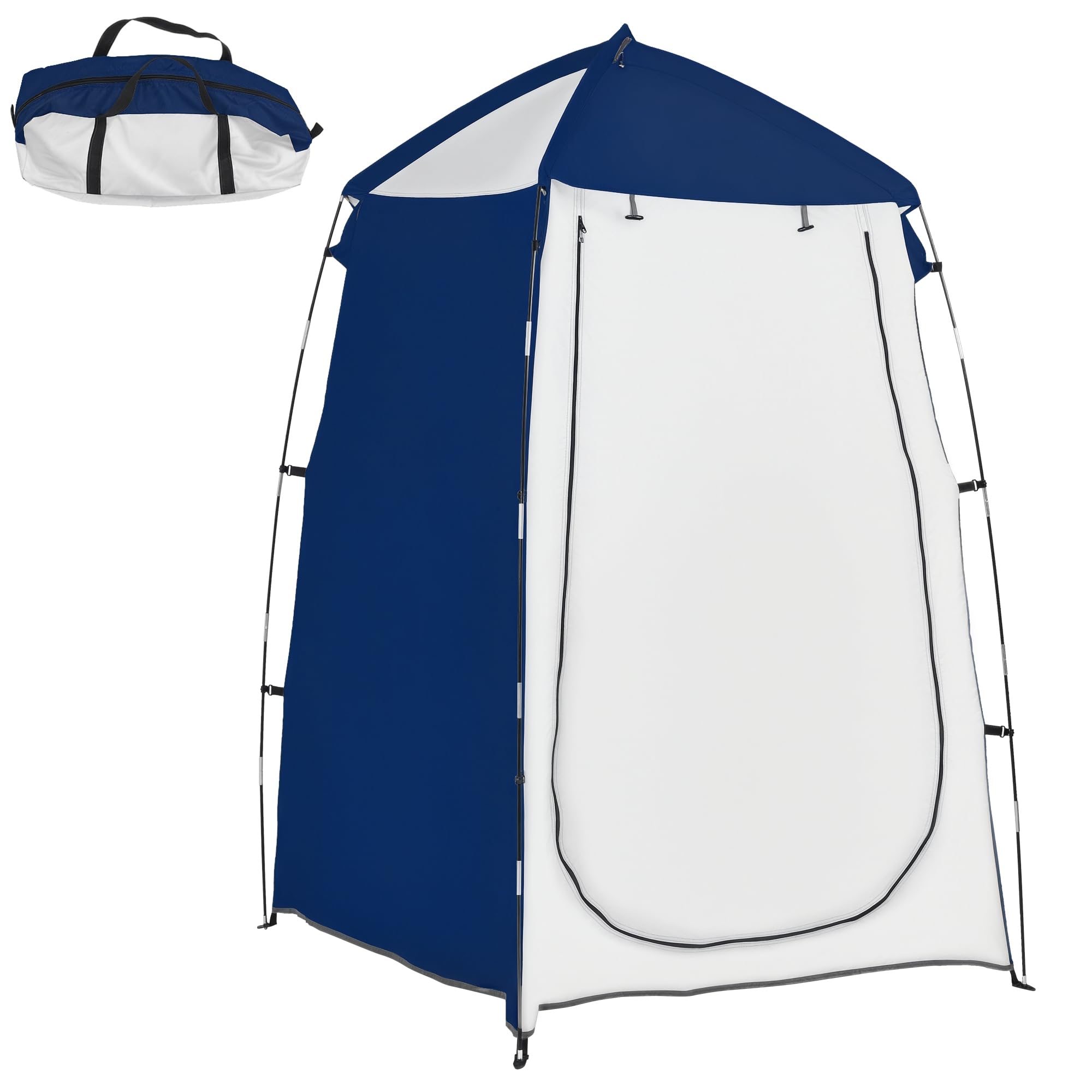 Outsunny Tienda de Ducha Camping Portátil UV25+ 123x121x198 cm